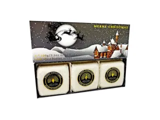 English Soap Company Sada tuhých mydiel Winter Village  Zimná dedinka, 3x100g